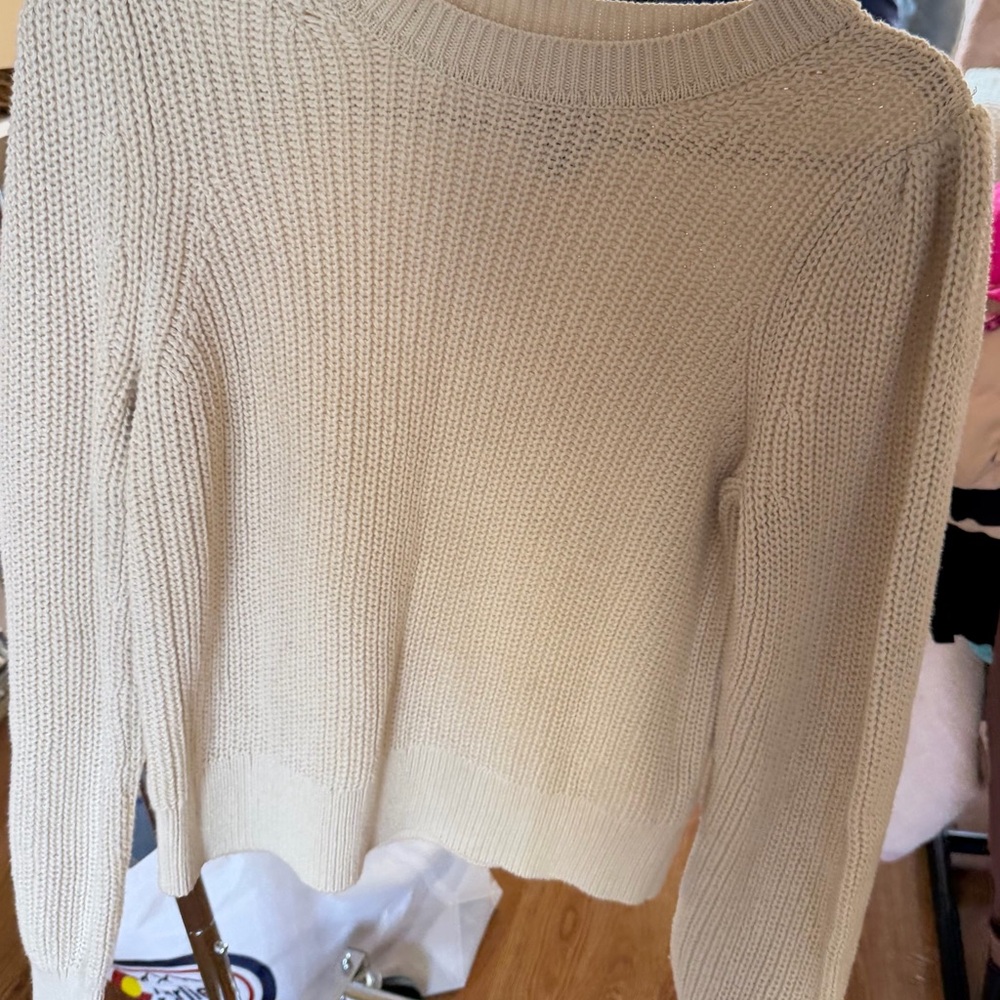 GAP Women's Cream Crew Neck Sweater